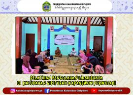 PELATIHAN PENGOLAHAN LIDAH BUAYA  PADUKUHAN KLAMPOK